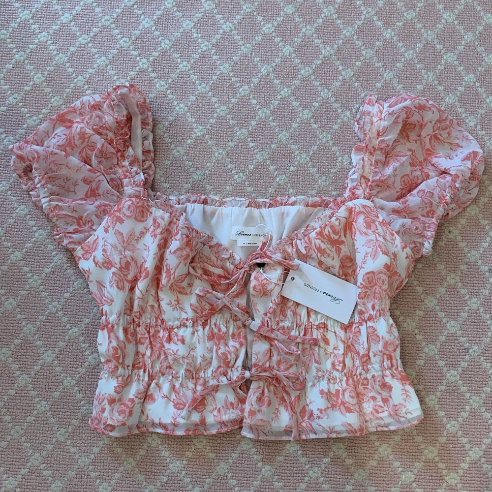Lovers + Friends Puff Sleeve Top